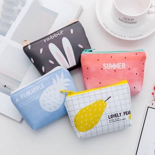 New Cartoon Cute Cat Coin Purses for Women Girls Baby Kids Gift PU Leather Zipper Wallets Key Bag Female Coin Purse