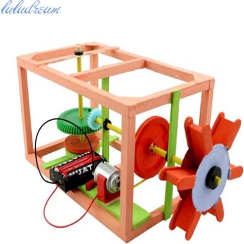 Mini Motor Water Mill Gear DIY Toy Model Accessories scientific experimental materials assembly model educational toys