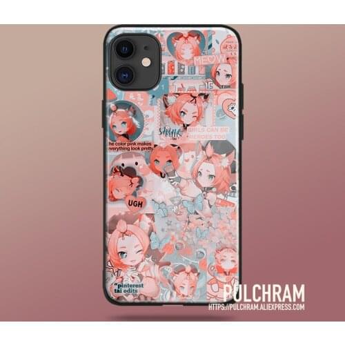 Genshin Impact diona Glass Soft Silicone Phone Case Cover Shell for IPhone SE 6s 7 8 Plus X XR XS 11 12 Mini Pro Max