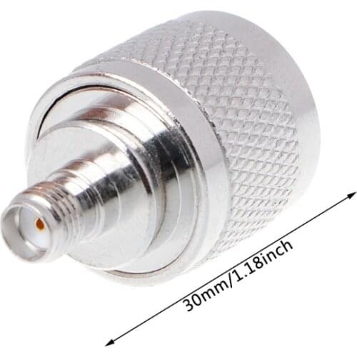 N Male to SMA Female Straight RF Coaxial Adapter Jack Connector