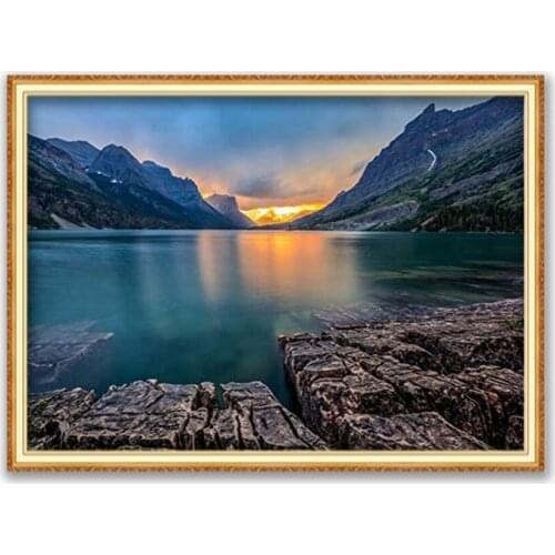 Nature DIY Embroidery Cross Stitch 11CT Kits Needlework Craft Set Printed Canvas Cotton Thread Home Decoration Dropshipping Room