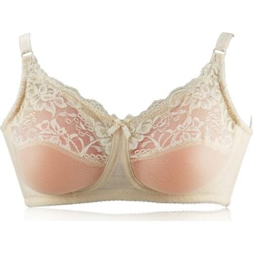 Factory wholesale virtual breast bra two in one suit silicone breast pad increase cup large bra bra bra false breast