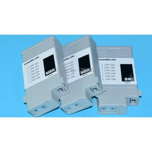 PFI-102 PFI 102 Full Ink Cartridge with Chip For Canon IPF500 IPF510 IPF600 IPF610 IPF605 Wide format Printers