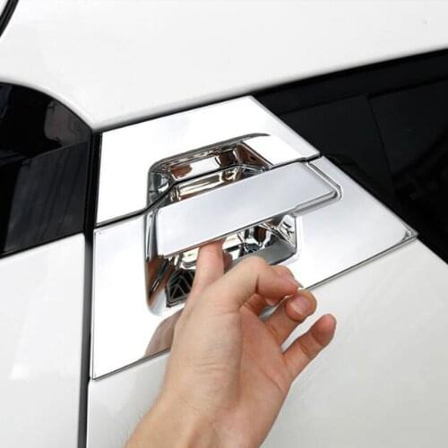 Fit For Toyota CHR C-HR 2016 2017 2018 Car Exterior Rear Back Door Handle Bowl Cover Frame Trim Accessories Styling Chrome ABS