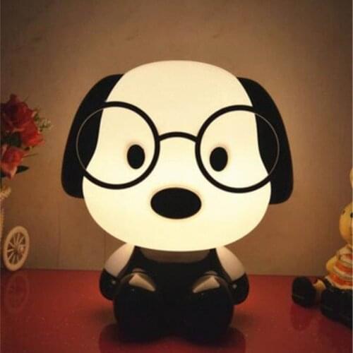 Led Night Lights Cute Cartoon Dog Beer Rabbit Desk Lamp Creative Bedside Light Luminarias For Kid Children Room Decor or Gift