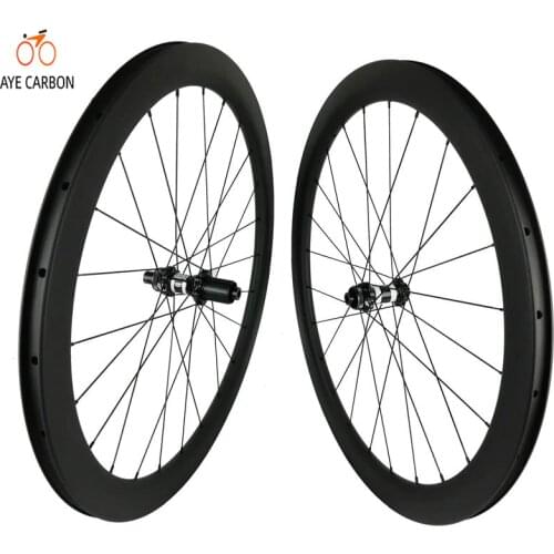 Carbon fiber tubeless ready and hookless 700c road bicycle wheels 28mm wide cyclocross and gravel bike disc brake wheelset