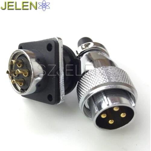 WS20, power connector 4 pin plug socket, Rated current 25A, Electrical equipment power cable connector, 4 pin connectors