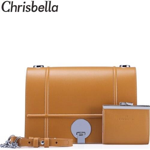 CHRISBELLA 2020 New Fashion Trend Women Handbags High Quality PU Leather Luxury Designer Women Crossbody Bags Shoulder Bag Purse