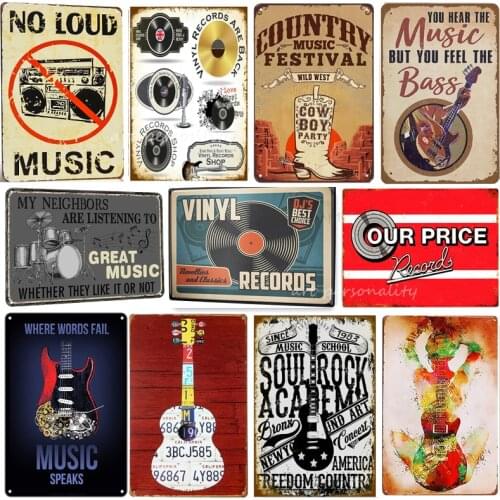 Tin Sign Cinema Vinyl Records for Cafes Bars Pubs Shop Wall Decorative Funny Retro Signs for Men Women 8x12 Inch