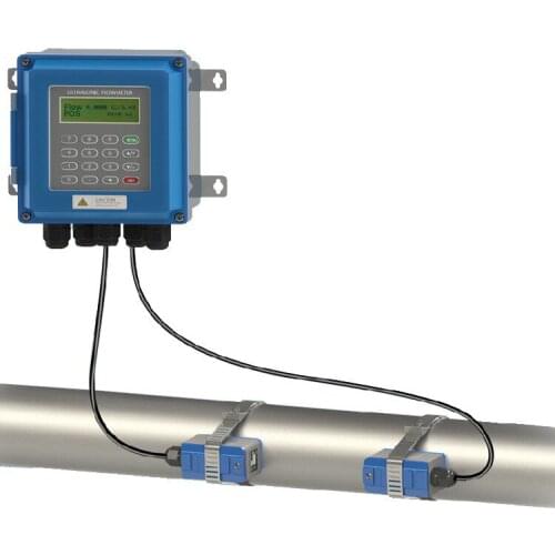 5PCS/lot TUF-2000B With TS-2 Transducer (DN15-100mm) Ultrasonic Liquid Flowmeters