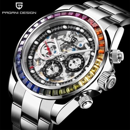 PAGANI Design Watch for Men Automatic Mechanical Watches Stainless Steel Waterproof Fashion Business Brand Man Relogio Masculino