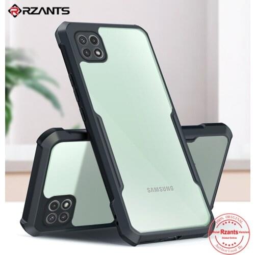 Rzants For Samsung Galaxy A22 4G 5G M32 Case Hard Air Bag Protection Slim Thin Clear Crystal Cover