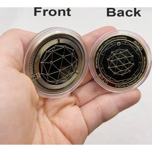 Gold Silver QTUM Crypto Coin Cryptocurrency Collectible Coin Quantum coin Commemorative Coin For gift and Art Collection