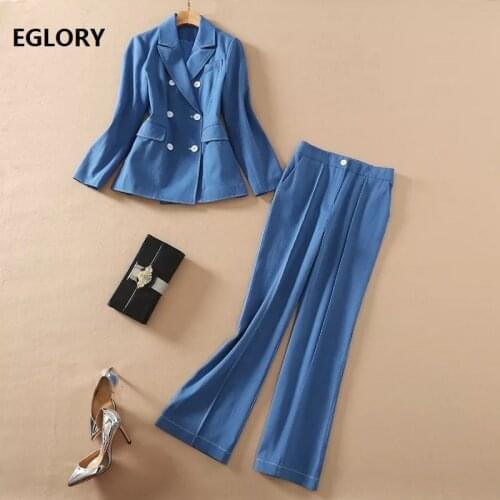 Женские брючные костюмы с пиджаком Eglory China At AliExpress