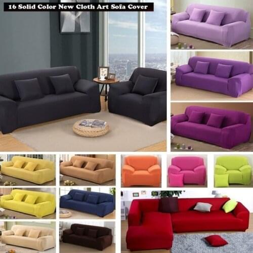 Hot sale living room lazy sofa cover elastic solid color fluorescent color milk silk sofa cushion universal full cover sofa bath