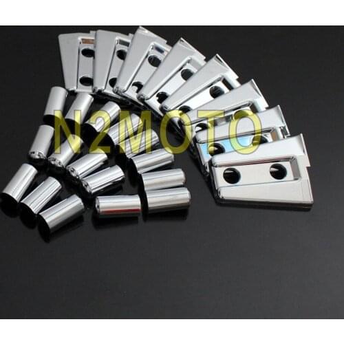 Chrome ABS Plastic Door Hinge Covers for Jeep Wrangler JKU Unlimited 4 doors 2007-2017