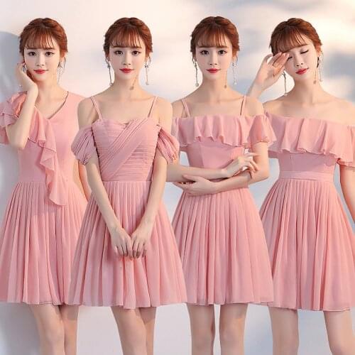 Muyoms Sweet A-line Solid Short Zippers Above Knee Mini Short Blue Pink Summer Dress Women Party Dress Women Dresses Vestidos