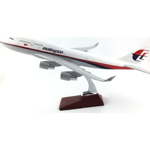 MALAYSIA AIRLINERS 45CM BOEING 747 MALAYSIA AIRLINES MODEL PLANE AIRCRAFT TOY FOR CHILDREN BIRTHDAY GIFTS
