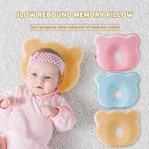 Infant Newborn Sleep Support Concave Head Neck Support Pillow Anti Roll Newborn Baby Bedding Sleep Head Positioner
