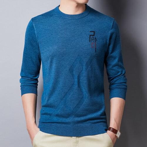 Brand Sweater Men Spring Autumn Casual O-Neck Pullover Men Clothes Fashion Soft Knitwear Pull Homme Cotton Shirt 2020 New