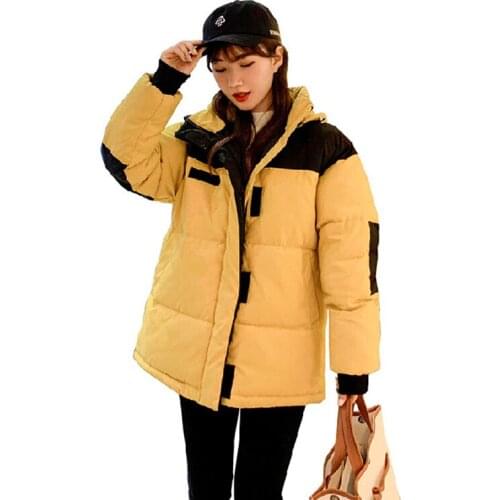 New Hot Sale Coat Women Korean version Hooded Parka Winter Thickening Plus Size Warm Loose And Comfortable Cotton Basic Jacket