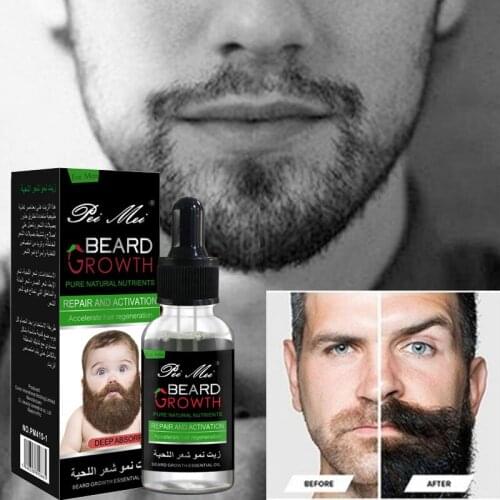 New 30ML Natural Men Beard Oil For Beard Axillary And Chest Hair Growth Fast Treatment Alopecia Longer Thicker Hair Tonic Serum