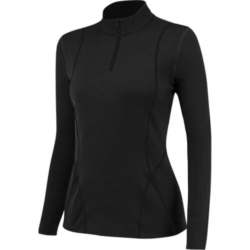New womens autumn winter Plush long sleeve Yoga sportswear fitness running slim top half zipper sweater