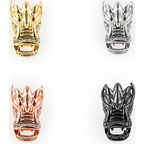 NEW charm Animal Style Alloy Dragon Beads for Jewelry Making Bracelets DIY Components Accessories Wholesale