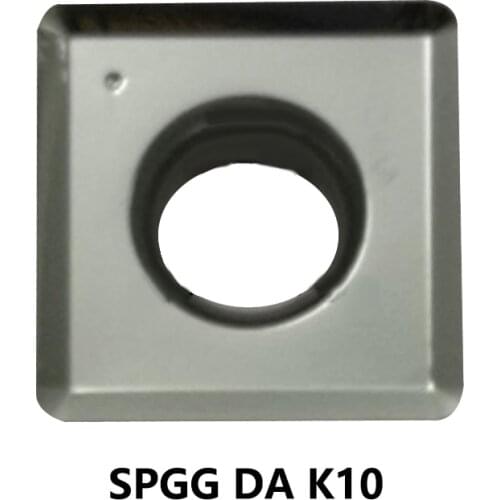 Original SPGG SPGG050204 SPGG060204 SPGG07T308 SPGG090408 SPGG110408 SPGG140512 DA K10 Carbide Inserts Lathe Cutter Turning Tool