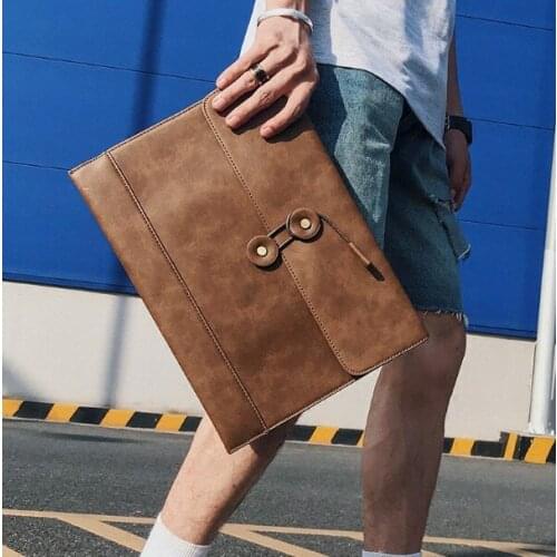 New Mens Envelope handbag Retro Style clutch Bag street fashion leisure bag for Postman Free Shipping