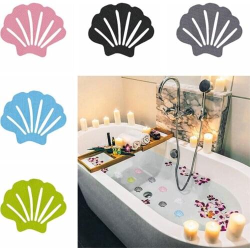 10Pcs Waterproof Bathtub Shower Non Slip Safety Strips Decals Bathroom Stickers Shell-Shaped