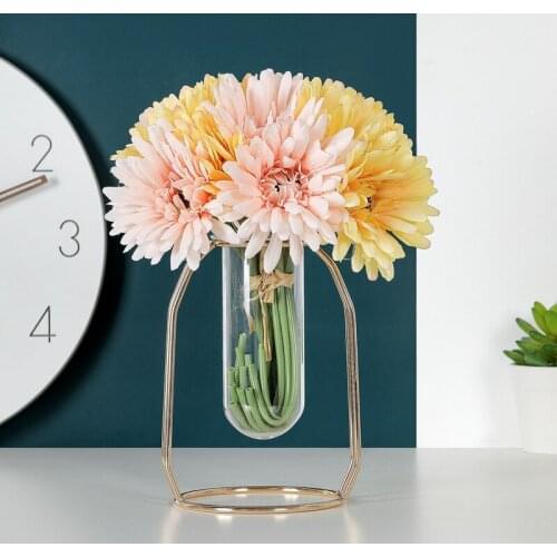 High quality Gerbera Imitation Flowers Home Decoration Wedding Boquet Holder Road Lead Flower Wall Simulation flower