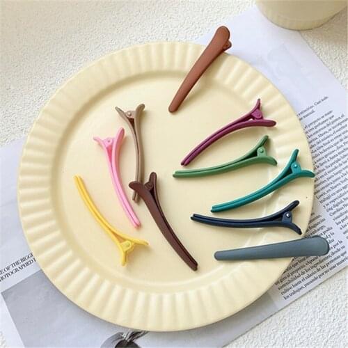 1PCS Frosted Duckbill Side Clip Childrens Womens Bangs Fixed Makeup Hairdressing Non-marking Hair Accessories Hairpin Styling