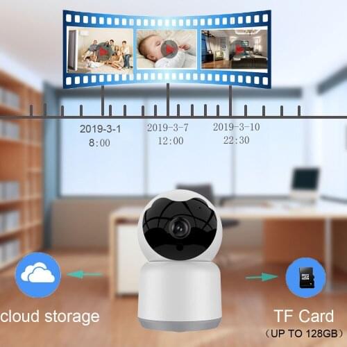 1080P Baby Monitor Smart CCTV WiFi Wireless IP Camera Night Vision Camera Auto Tracking Mtion Detection Smart Security Camera