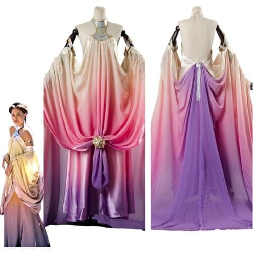 2017 star Cosplay wars costume Padme Amidala lake dress Padme Amidala costume cosplay dress custom made