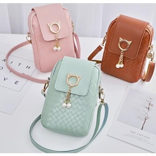 2021 Fashion Cute Mobile Phone Women Bag Versatile card bag Purse Girl Portable Mini Zero Wallet