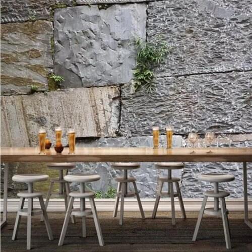 Wellyu Custom wallpaper 3d photo murals culture brick living room restaurant cafe background wall papel de parede 3d wallpaper