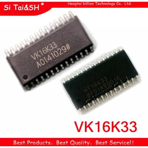 5pcs HT16K33=VK16K33 SOP28 16K33 SOP SMD
