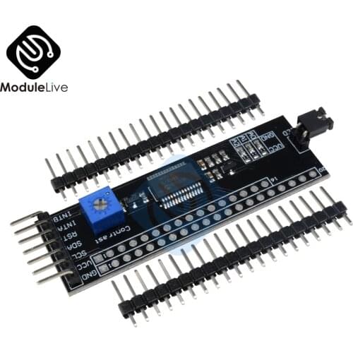 5V MCP23017 Expander 1602 2004 12864 LCD Driver Module I2C IIC Serial Interface Adapter Board Contrast Adjustment For Arduino