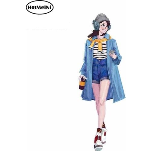 HotMeiNi 13cm x 8.2cm Car Stickers DIY Decals Auto Waterproof Car Accessories Modern Teenage Girl Graphics Car Styling