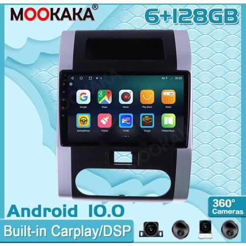 6+128GB Android 10 For Nissan X-trail 2007-2015 Surround View Camera Car Multimedia Player Stereo Radio GPS Navigtion Recorder
