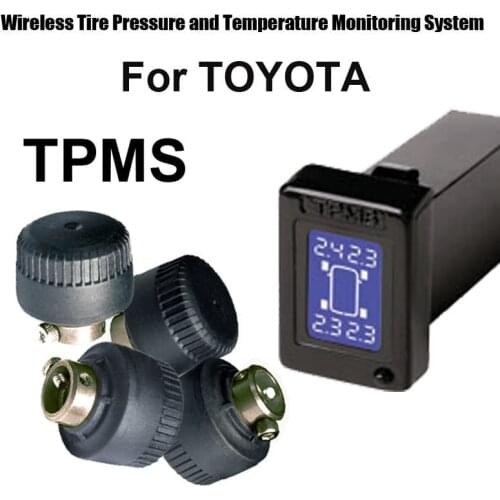 Wireless Tire Pressure Monitoring System Car TPMS for Toyota with 4pcs External sensor