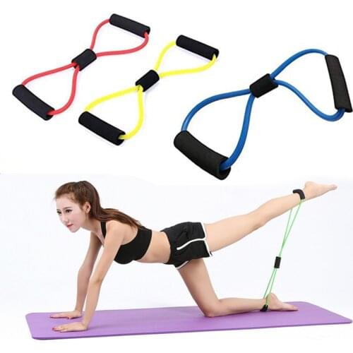 Yoga Resistance Bands Elastic Band Sports Exercise Puller 8-Shaped Chest Expander Body Building Home Gym Fitness Equipment Hot