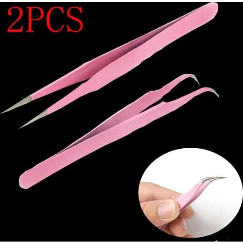 Sewing Tools Excellent Quality Bend Straight Tweezers Stainless Steel Anti-static Cross Sewing Accessories Tools Supplies DIY