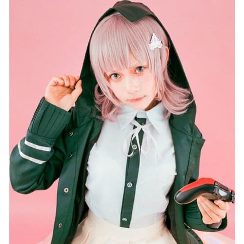 Chiaki Nanami Cosplay Costume Danganronpa 2 School Uniform Japanese Anime For Halloween Women Girls Outfit Sailor Suit