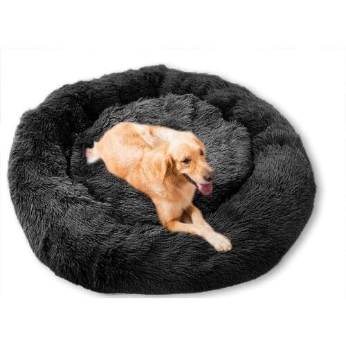 Pet Bed for Dog Extra Large Dog Round Bed Breathable Solid Dog Houses for Large Dogs Cat Beds Plush Donut Sleeping Bag Anti-Slip