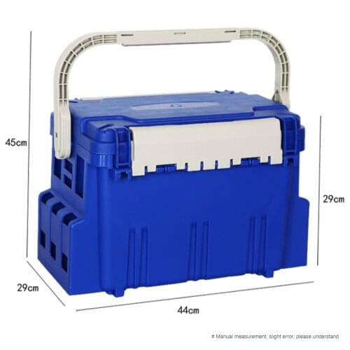 Outdoor Fishing Multi-Function Fishing Box Fishing Toilet Portable Bait Box Tool Box Accessories Fake Bait Wheel Box
