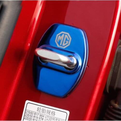 Car Door Lock Cover Sticker for MG 6 HS ZS GS GT EZS Morris Garages Logo Emblem Case Protection Badge Decal Interior Assessoires