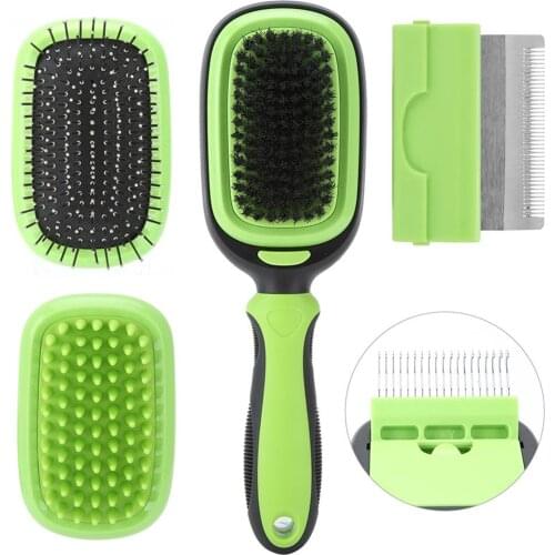 New design make home grooming easy pet grooming brush set for all pets