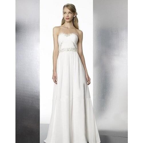 Custom New guipure marriage dress Grecian A-line features soft pleats beading natural waist train zipper closure wedding dress